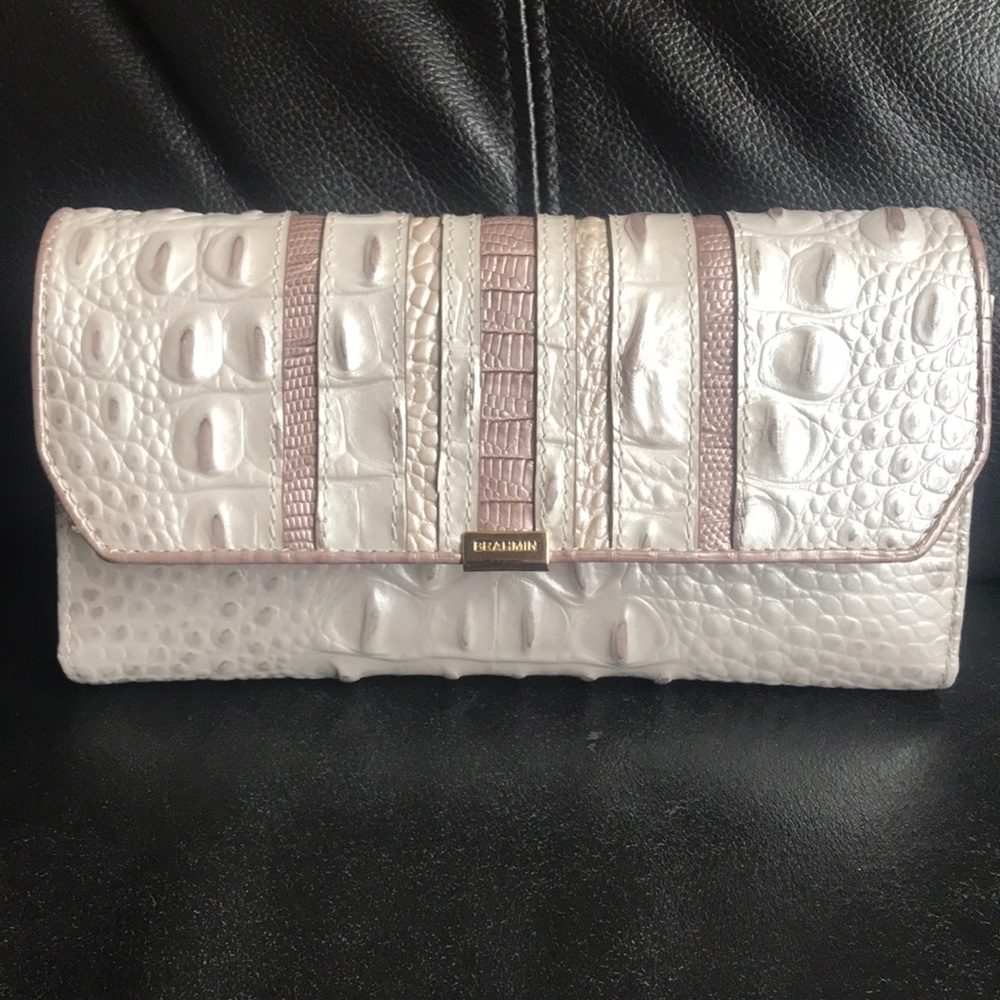 Brahmin Toasted Macaroon Orleans Wallet